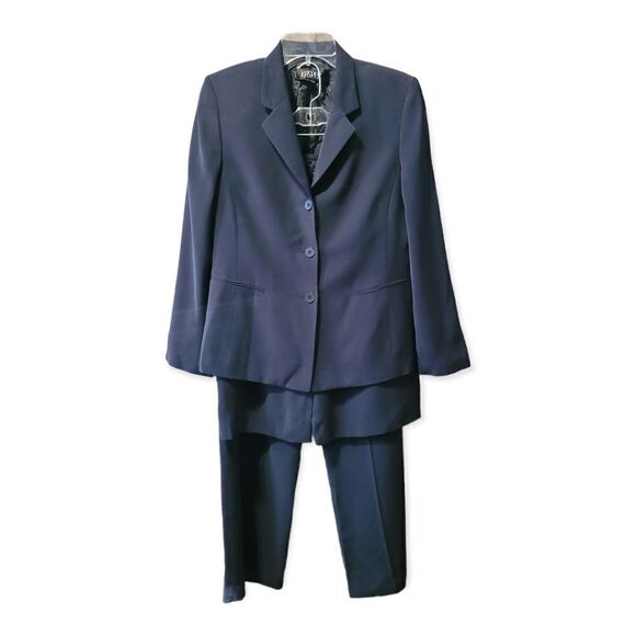 Kasper navy 3pc business suit 10P - Picture 1 of 7